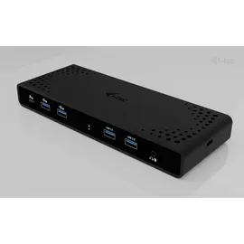 iTEC i-tec Universal Dual 4K Display Docking Station - 2x HDMI, 2x DP, 4x USB-A, 1x USB-C, 1x LAN, 85W PD, 100W USB-C Netzteil