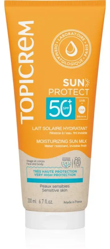 Topicrem Sun Protect Moisturizing Sun Milk SPF50+ hydratisierende Sonnenmilch SPF 50+ 200 ml