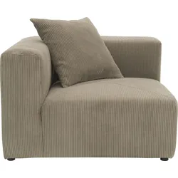 Sofa-Eckelement RAUM.ID "Gerrid", braun (schlamm), B:108cm H:69cm T:108cm, 100% Polyester, Polsterelemente, Cord-Bezug, Modul-Eckelement, auch einzeln stellbar