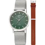 ETT Eco Tech Time ELS-11618-81MS Damenuhr Atacama Solar Funkuhr