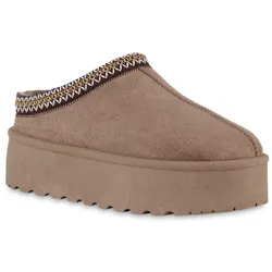Damen Pantoffeln in Grau
