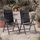 CASARIA Gartenstuhl Bern Premium 69 x 110 x 112,5 cm grau 2 St.