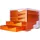 Styro Schubladenbox styroswingbox 270 x 340 x 255 mm 5-tlg. transparent/neonorange