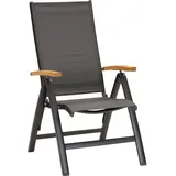 barths Cavalese Klappsessel 62 x 67 x 110 cm anthrazit/teak