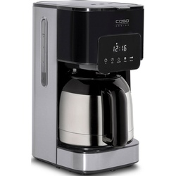 Caso Filterkaffeemaschine 1847 Coffee Taste&Style Thermo, 1,2l Kaffeekanne, Permanentfilter 1×4 schwarz|silberfarben