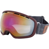 TECNOPRO Ten-Nine Revo Skibrille, RED Wine/Grey, 2