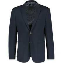 Lerros Jerseysakko "Blazer aus Jersey mit Innenfutter-Print", Herren, Gr. 30, blau (classic navy), 82% Polyester, 13% Viskose, 5% Elasthan, Sakkos