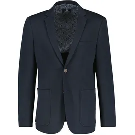 Lerros Jerseysakko "Blazer aus Jersey mit Innenfutter-Print", Herren, Gr. 30, blau (classic navy), 82% Polyester, 13% Viskose, 5% Elasthan, Sakkos