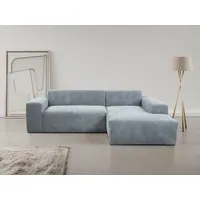 INOSIGN Ecksofa Zeus-L, Curvy Trend Ecksofa mit urbaner Optik grau