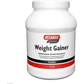 MEGAMAX Weight Gainer Vanille Pulver 1500 g