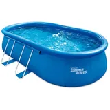 Summer Waves Quick-Up Pool Komplett-Set 549 x 305 x 107 cm Blau