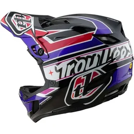 Troy Lee Designs D4 Polyacrylite MIPS Helm, Linear, black, XL | 60-61cm