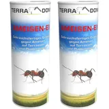 TerraDomi 2x500g Ameisengift draußen I Gieß-& Streumittel I Insektizid mit Langzeitwirkung I dosiergenauer, staubfreier Einsatz auf Wegen, Plätzen und Terrassen I Ameisenmittel mit Nestwirkung