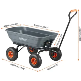 Vevor Gartenwagen 270 kg