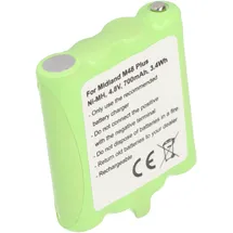 AccuCell Akku passend für Midland G6, G8, M24, M48, M48 Plus, M99, M99 Plus, BATT6R, PB-G8