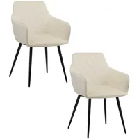 Albatros Esszimmerstuhl SALO Samt beige 2er Set
