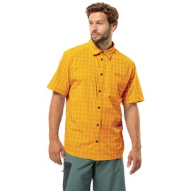 Jack Wolfskin Norbo S/S Shirt Men Kurzarm Hemd Herren 3XL braun curry check