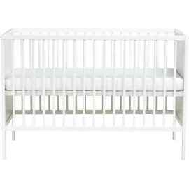 Beliani Babybett Zama 60 x 120 cm) Weiß