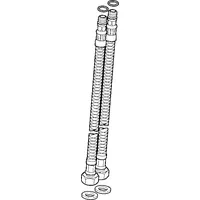 Hansa Druckschlauch M8 x 1 - G3/8 430 mm 59913964 M8x1xG3/8, L=430