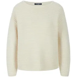 Pullover U-Boot-Ausschnitt Fadenmeister Berlin weiss