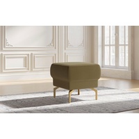 sit&more Hocker »Orient 4 V«, goldfabene Metallfüße, grün