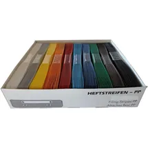 Livepac-Office 100 Heftstreifen PP / Farbe: braun