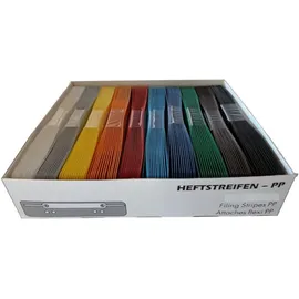 Livepac-Office 100 Heftstreifen PP / Farbe: braun