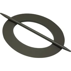 Dekoklammer GARDINIA "Dekoring Oval, Kunststoff" Gr. 1, braun (dunkelbraun), Kunststoff, Gardinenbefestigungen, zum Drapieren