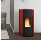 Extraflame Pelletofen Extraflame Raffaella Idro H15 wasserführender Pelletofen bordeaux, 18.1 kW, Pelletofen wassergeführt