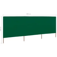 VidaXL Windschutzgewebe 400 x 160 cm grün