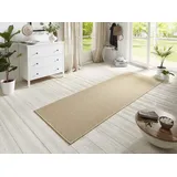 HANSE HOME BT Carpet Nature Läufer In- und Outdoor – Schlingen Küchenläufer rutschfest Flachgewebe Kurzflor Woll-Optik Fineloop Küchenteppich für Flur, Küche, Garten, Terrasse, Badezimmer – Beige, 80x350cm
