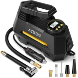 Luftpumpe elektrisch Auto Luftkompressor digital tragbar Reifen LCD Akku 12V