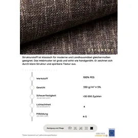 Collection AB Schlafcouch Polyester 2-Sitzer Beige