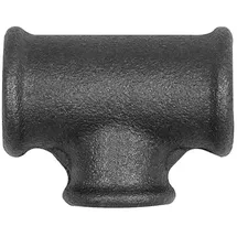 Riegler T-Stück 130 Druckregler Rp 2/Rp 3/4 Temperguss rot/schwarz