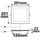 ISOLED Downlight 15W eckig weiß