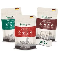 Venandi Animal - Probierpaket I, Huhn, Pute, Rind 24x125g