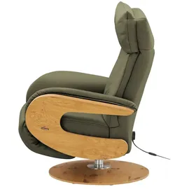 HIMOLLA Relaxsessel 7818 Leder 75 x 108 x 84 cm Grün elektrisch