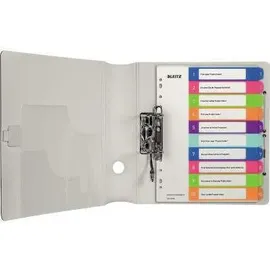 Leitz Ordnerregister WOW DIN A4 Vollformat, Überbreite 1-10 farbig 10-teilig, 1 Satz mit Prämie nach Registrierung
