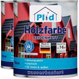 Premium Holzfarbe Holzlack Farbe für Holz Anthrazitgrau