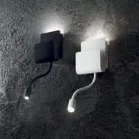 Ideal Lux LED Wandleuchte PROBE mit Schalter und USB-Buchse,