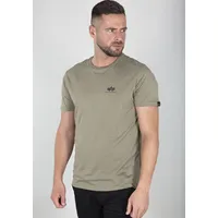 Alpha Industries "Basic T SMALL LOGO", Herren, Gr. S, grün (olive), Obermaterial: 100% Baumwolle, Shirts T-Shirt