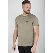 Alpha Industries "Basic T SMALL LOGO", Herren, Gr. S, grün (olive), Obermaterial: 100% Baumwolle, Shirts T-Shirt