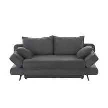 bobb Schlafcouch Flachgewebe 2-Sitzer Grau