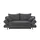 bobb Schlafcouch Flachgewebe 2-Sitzer Grau