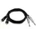 Omnitronic Adapterkabel 2xKlinke/2xCinch 6 m Schwarz