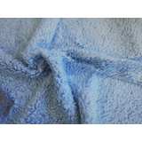 CRS Fur Fabrics 5056653810140, Hellblau Kunstfell-Stoff, gelockt, 1 m, 150 x 100 cm, Acryl, 1Mtr-150cm x 100cm