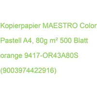 Mondi Maestro Color Kopierpapier A5 80g 500Bl orange 9417-OR43A80S