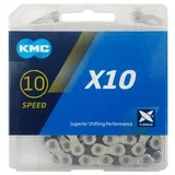 KMC Kette X10 Silber/Schwarz