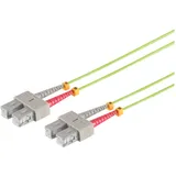 S/CONN maximum connectivity Duplex Patchkabel SC/SC 50/125μ, OM5, lindgrün, 20m