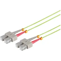 S/CONN maximum connectivity Duplex Patchkabel SC/SC 50/125μ, OM5, lindgrün, 20m